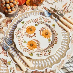 Autumn Flowers Dinner Plate