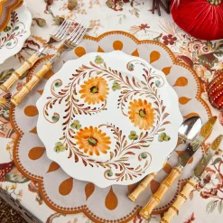 Autumn Flowers Dinner Plates (Set of 4)