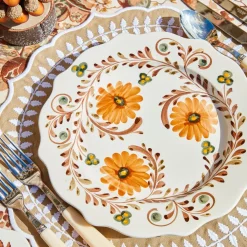 Autumn Flowers Dinner Plates (Set of 4)