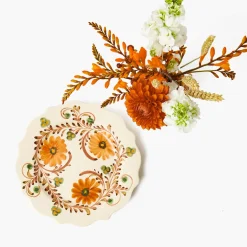 Autumn Flowers Starter Plates (Set of 4)