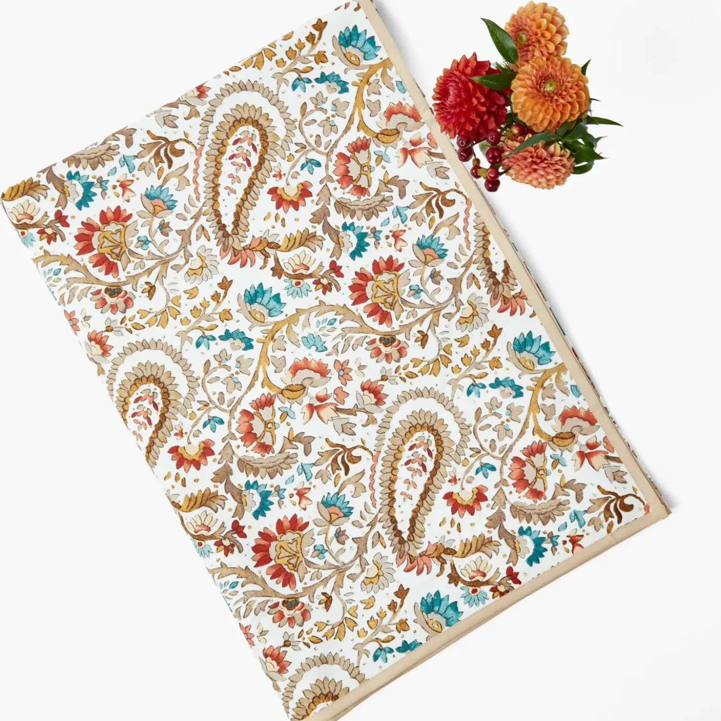 Autumnal Paisley Tablecloth