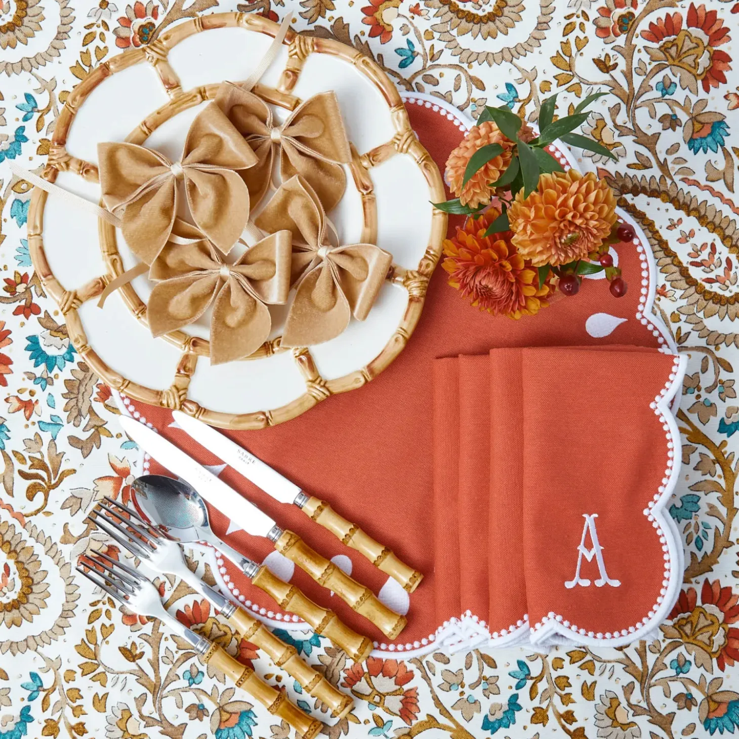 Autumnal Paisley Tablecloth