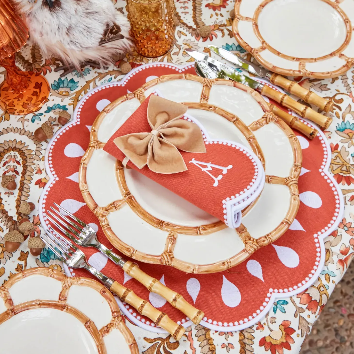 Autumnal Paisley Tablecloth