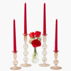 Berry Red Candles (Set of 8)