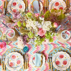 Bettina Blue & Caramel Napkins (Set of 4)