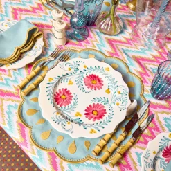 Bettina Blue & Caramel Placemats (Set of 4)