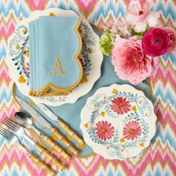Bettina Blue & Caramel Placemats (Set of 4)