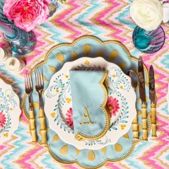 Bettina Blue & Caramel Placemats (Set of 4)