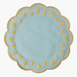 Bettina Blue & Caramel Placemats (Set of 4)