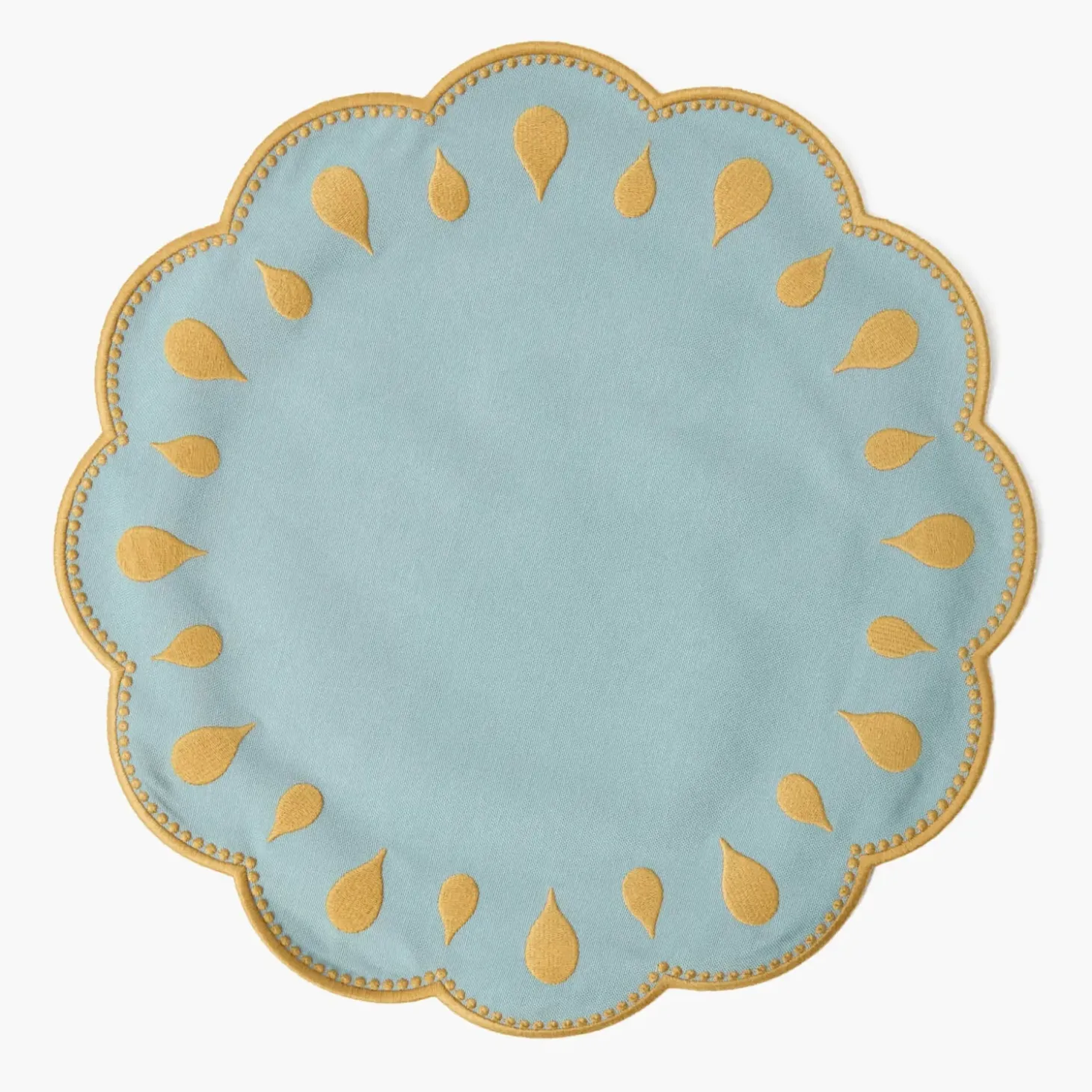 Bettina Blue & Caramel Placemats (Set of 4)