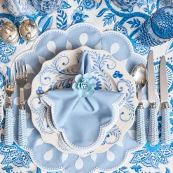 Bettina Blue & White Placemats & Napkins (Set of 4)