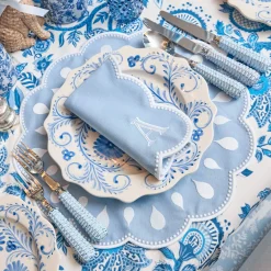 Bettina Blue & White Placemats & Napkins (Set of 4)