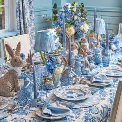 Bettina Blue & White Placemats & Napkins (Set of 4)