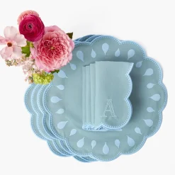Bettina Blue Placemats & Napkins (Set of 4)