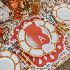 Bettina Burnt Orange Placemats (Set of 4)