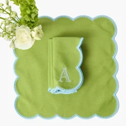 Bettina Green & Blue Napkins (Set of 4)