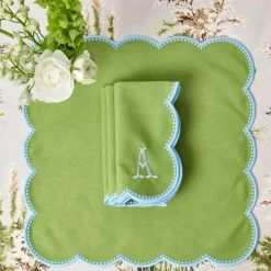 Bettina Green & Blue Napkins (Set of 4)
