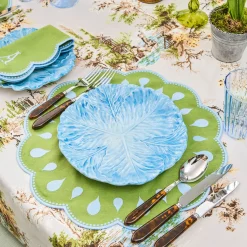 Bettina Green & Blue Placemats & Napkins (Set of 4)