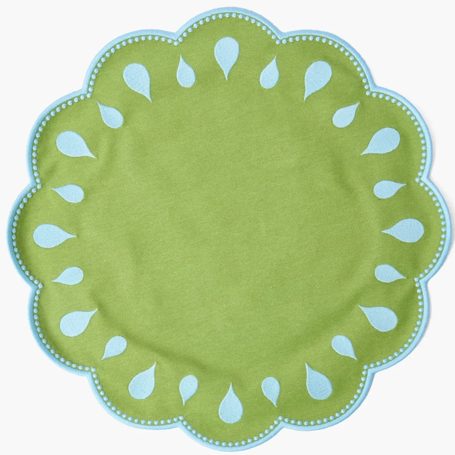 Bettina Green & Blue Placemats & Napkins (Set of 4)