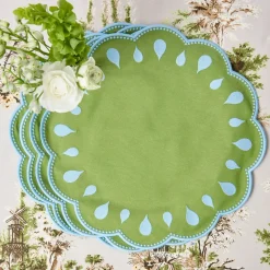 Bettina Green & Blue Placemats (Set of 4)