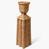 Bettina Rattan Urn & Pedestal