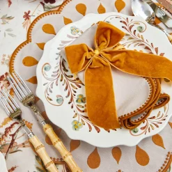 Bettina Taupe & Mustard Placemats & Napkins (Set of 4)