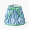 Blue & Green Ikat Bow Lampshade (18cm)