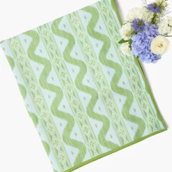 Blue & Green Ikat Tablecloth