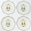 Blue & Pink Cottontail Bunny Dinner Plates (Set of 4)