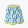 Blue & Yellow Ikat Lampshade (18cm)
