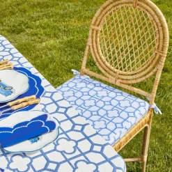 Blue Bamboo Seat Pad Cushion