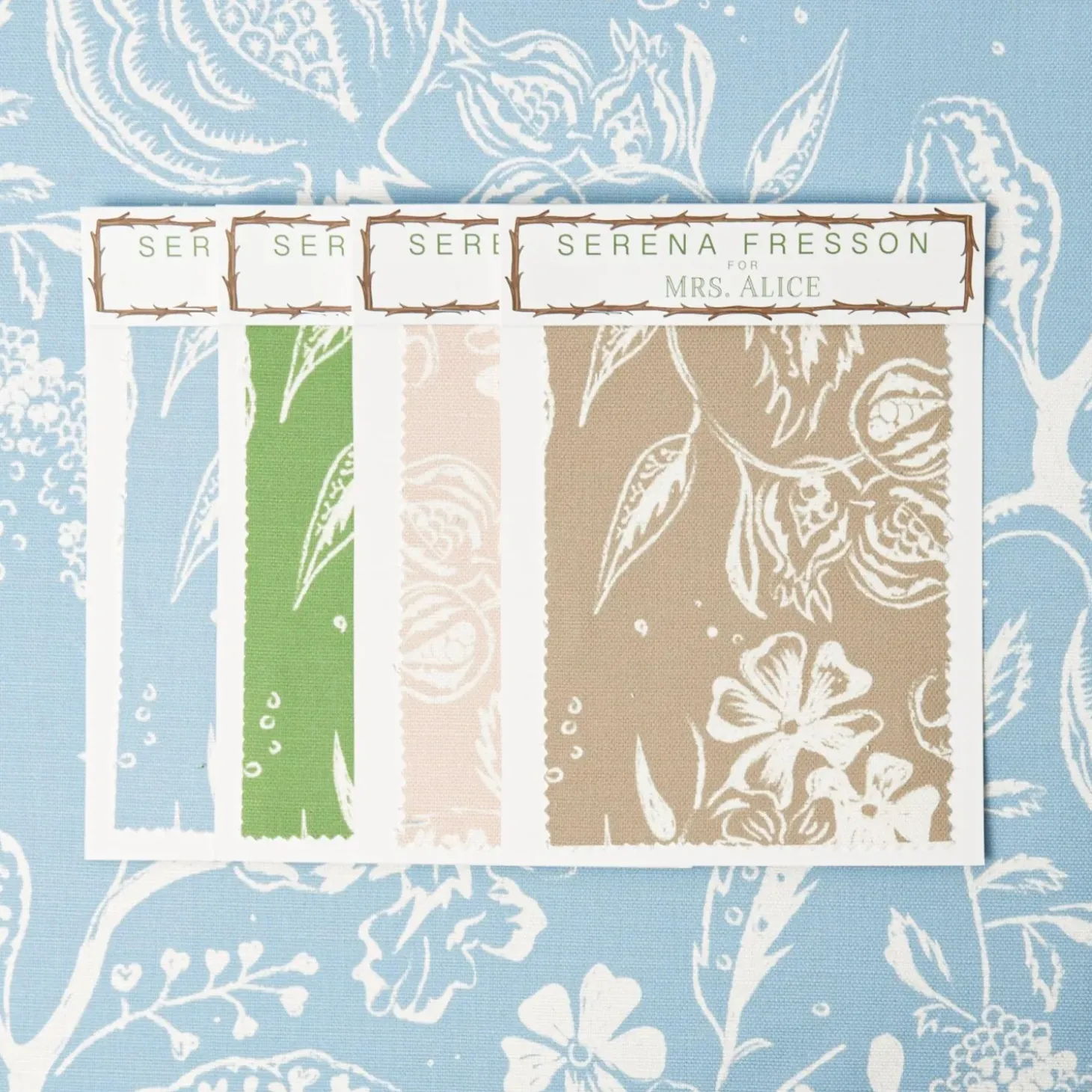Blue Chelsea Square Fabric