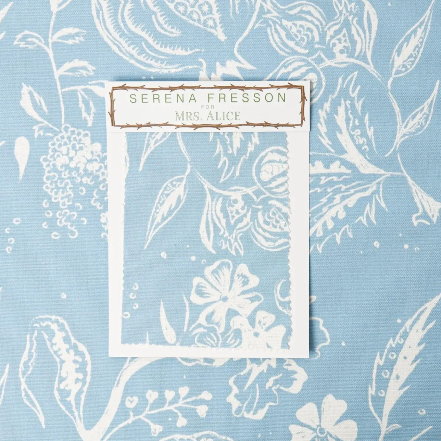 Blue Chelsea Square Fabric