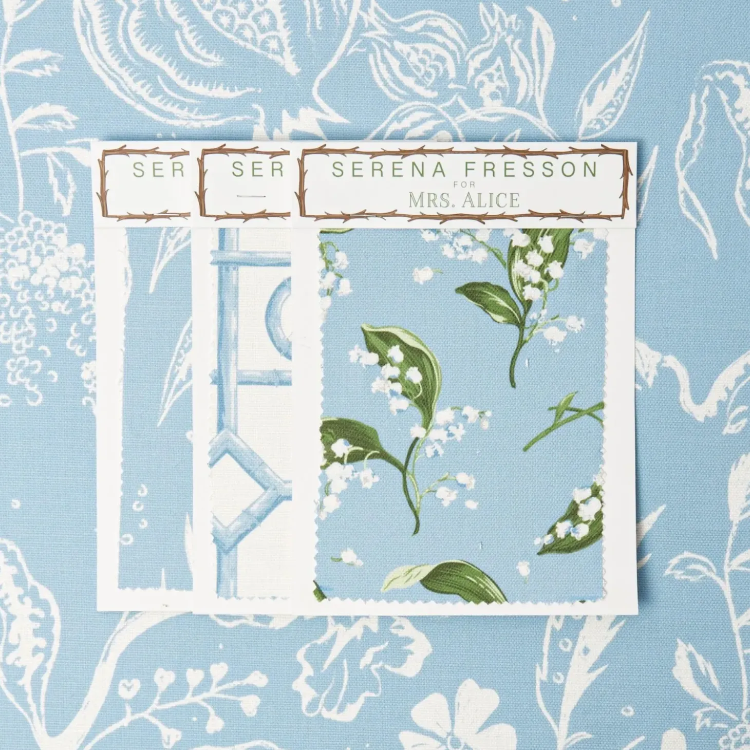 Blue Chelsea Square Fabric