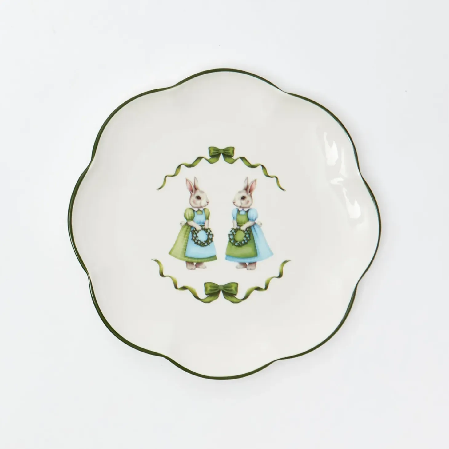 Blue Cottontail Bunny Starter Plate