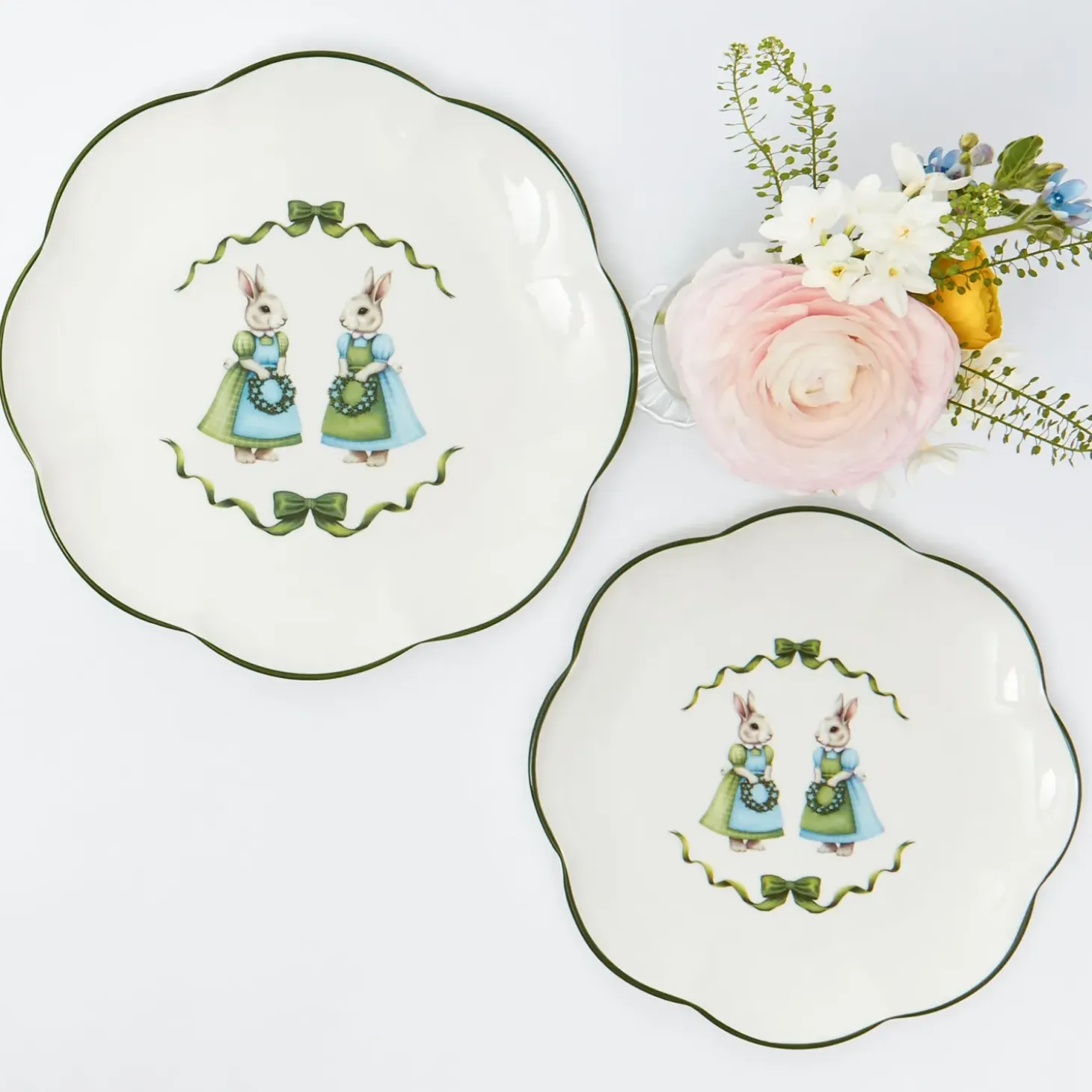 Blue Cottontail Bunny Starter Plate