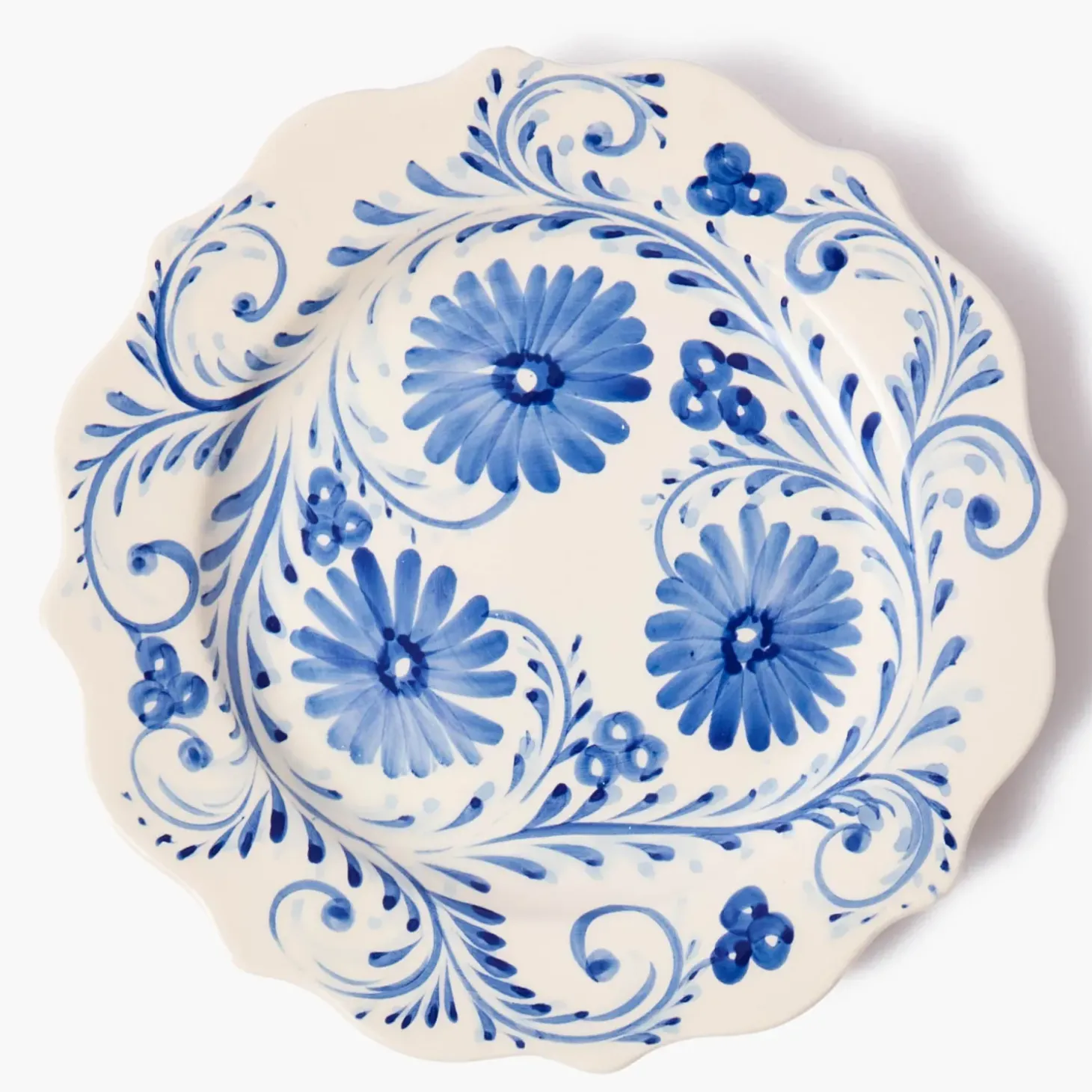 Blue Flowers Dinner Plate
