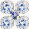 Blue Flowers Dinner Plates (Set of 4)