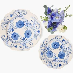 Blue Flowers Starter Plate