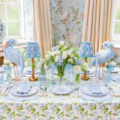 Blue Fluted Water Glasses (Set of 4)