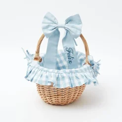 Blue Gingham Basket