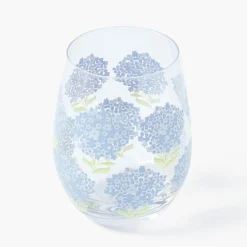 Blue Hydrangea Glasses (Set of 4)