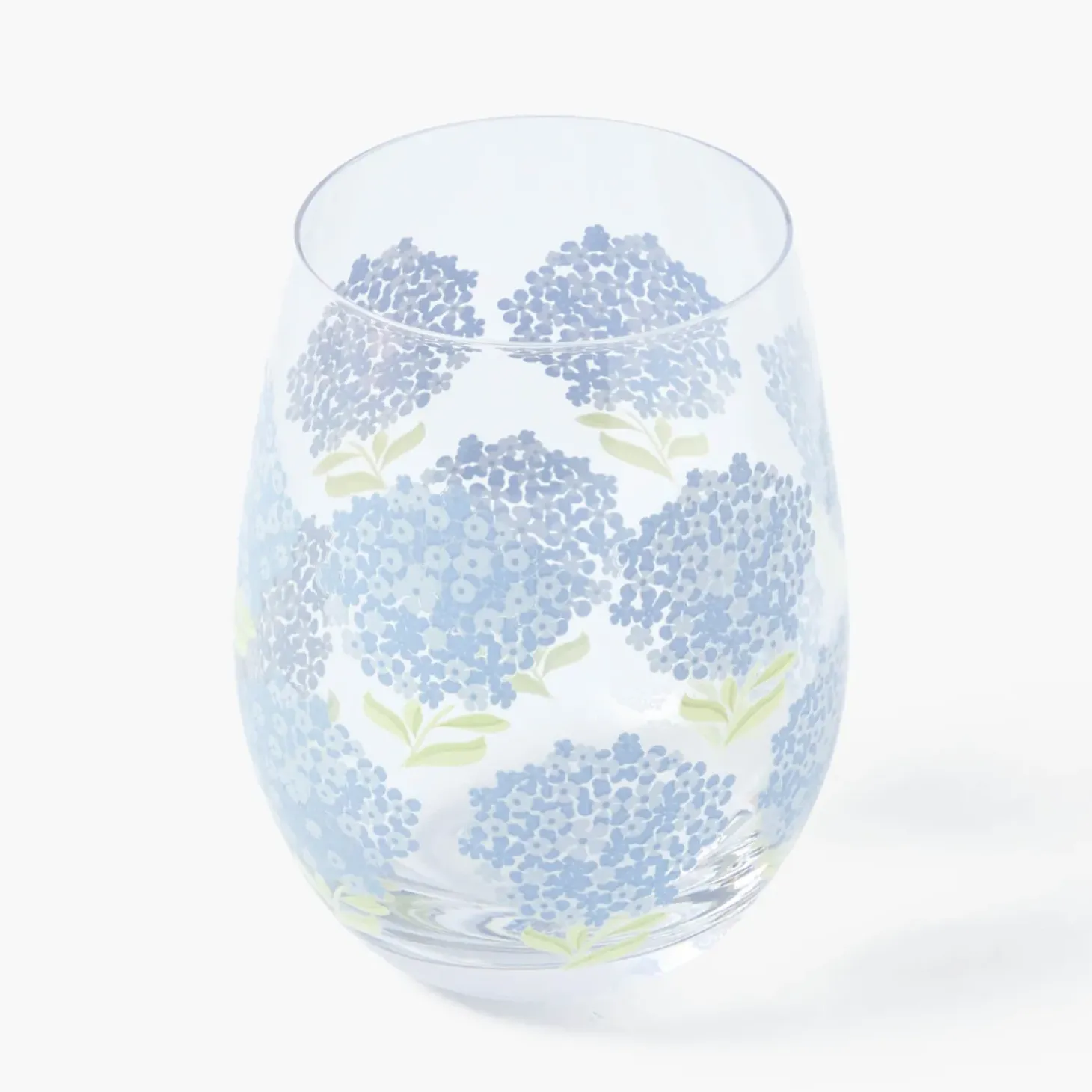 Blue Hydrangea Glasses (Set of 4)