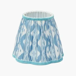 Blue Ikat Lampshade (18cm)