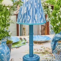 Blue Ikat Lampshade (18cm)