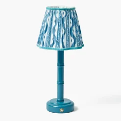 Blue Ikat Lampshade (18cm)