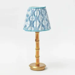 Blue Ikat Lampshade (18cm)