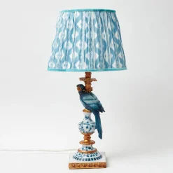 Blue Ikat Lampshade (30cm)
