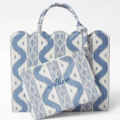 Blue Ikat Pochette