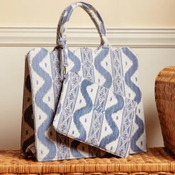 Blue Ikat Pochette